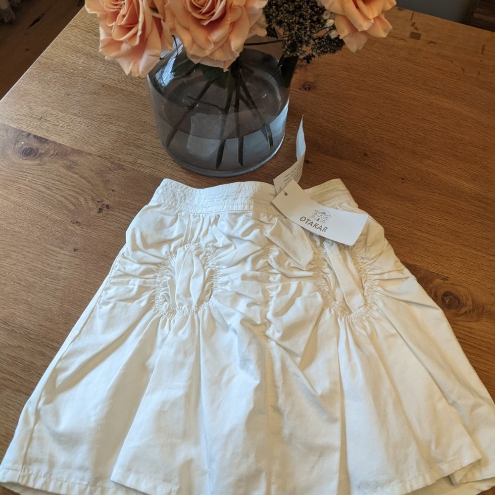 Otakar White skirt with pockets girls